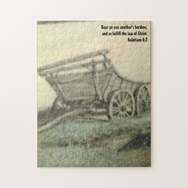 Old Wagon Jigsaw Puzzle (Vertical)