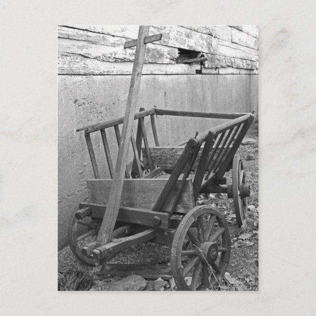 Old Wagon Postcard (Front)