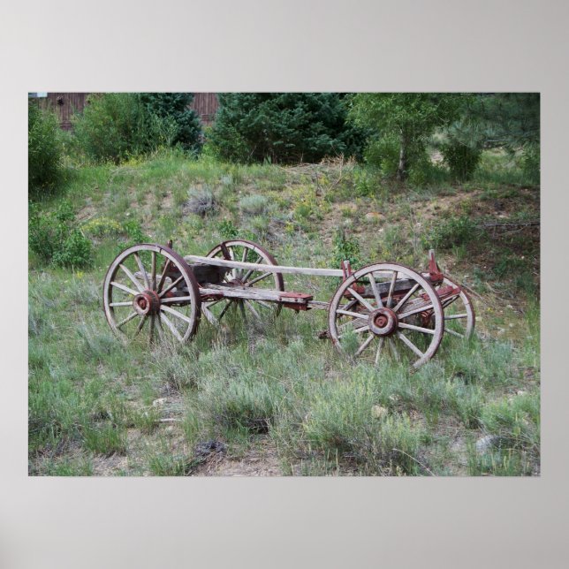 Old Wagon Wheels II Poster (Front)