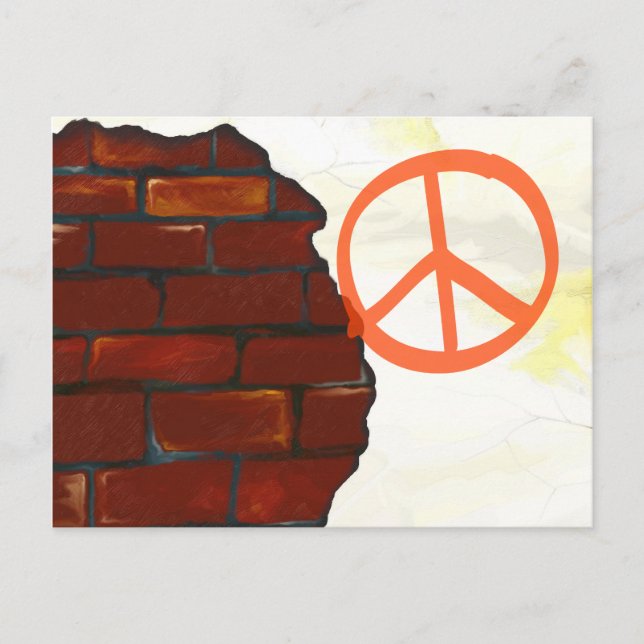 Old wall background, postcard (Front)