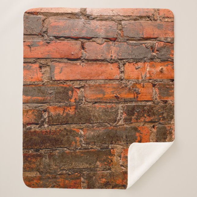 Old wall of stone bricksabstract, aged, ancient, a sherpa blanket (Front)