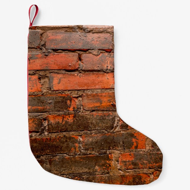 Old wall of stone bricksabstract, aged, ancient, a small christmas stocking (Front)