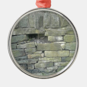 Old Wall, Stone, Bricks Metal Tree Decoration