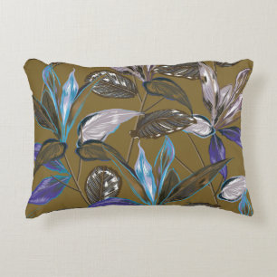 Old wall texture with cracks, retro background, decorative cushion