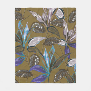 Old wall texture with cracks,  retro background,   fleece blanket