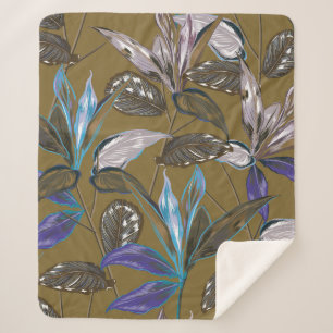 Old wall texture with cracks,  retro background,   sherpa blanket