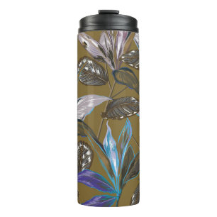 Old wall texture with cracks,  retro background,   thermal tumbler