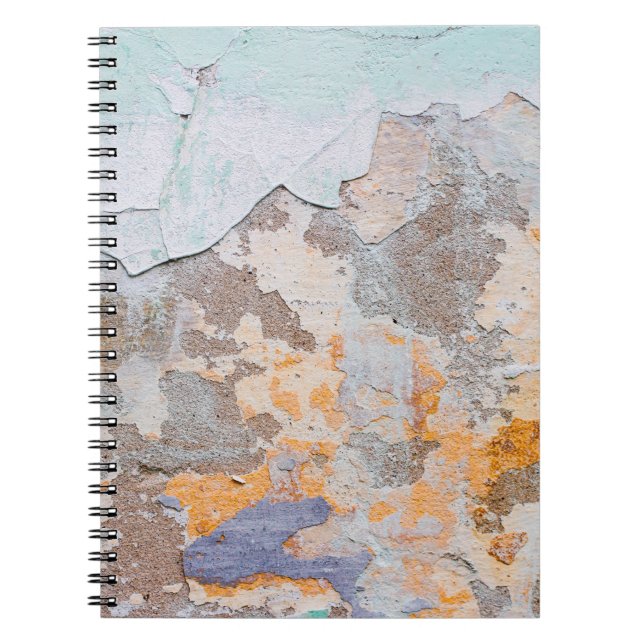 Old Wallgrunge, abstract, ancient, art, background Notebook (Front)