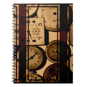 Old Watch Triptych Notebook