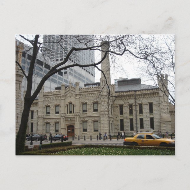 old water tower postcard (Front)