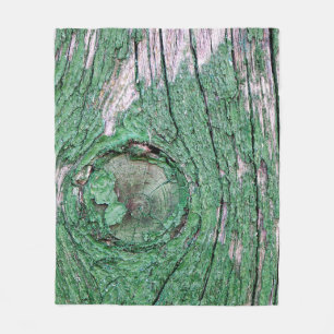 Old Weathered Painted Green Wood Background Textur Fleece Blanket