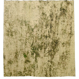 Old weathered retro vintage dark rusted grungy rou shower curtain