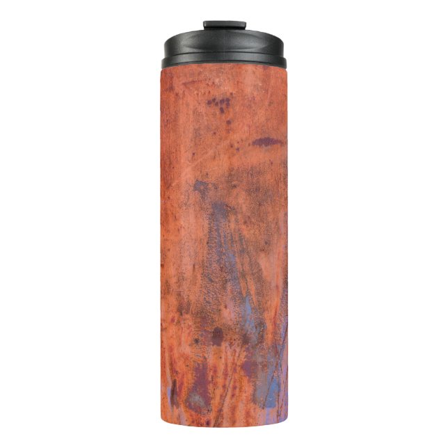 Old weathered rusty textureabstract, aged, aging,  thermal tumbler (Front)