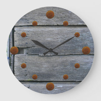 Old Weathered Wood Wall Clock