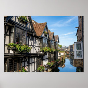 Old Weavers House on the River Stour, Canterbury Poster