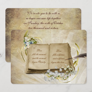 Old Wedding Album Invitation