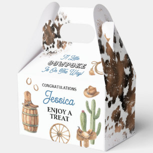 Old West A Little Cowpoke 5"w x 3"l x 6.5"h Favour Box
