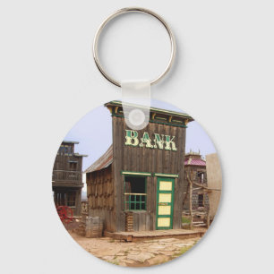 Old West Bank colour keychain