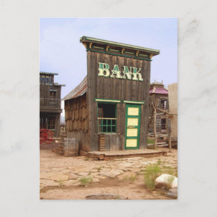 Old West Bank (Colour) Postcard