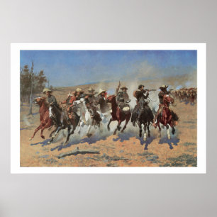 Old West Dash for the Timber Art Print Poster
