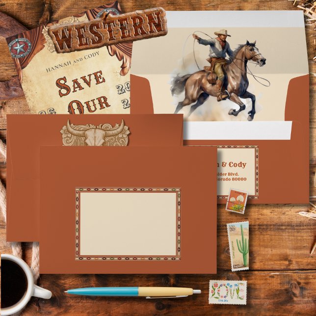 Old West Frontier Save the Date Envelope (Creator Uploaded)