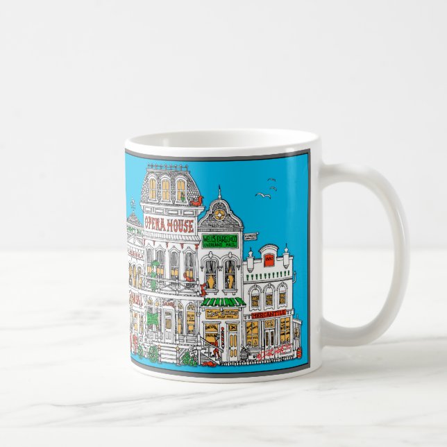 Old West Frontier Street Coffee Mug (Right)