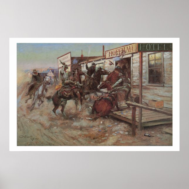 Old West In Without Knocking Art Print Poster (Front)