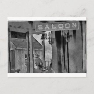 Old West Saloon Postcard