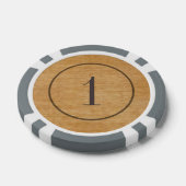 Old West Style Wooden Poker Chips (Single)