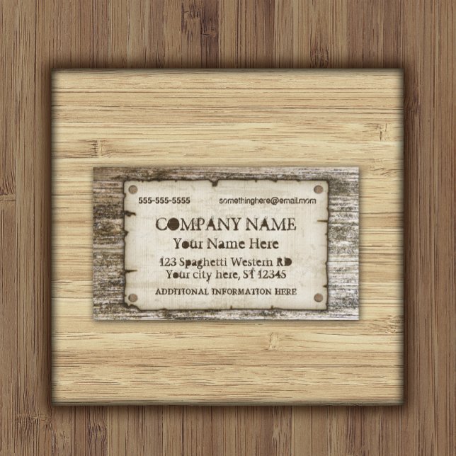 Old West Vintage Business Cards (Creator Uploaded)