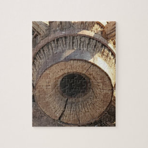 Old West Wagon Wheel Photo Jigsaw Puzzle