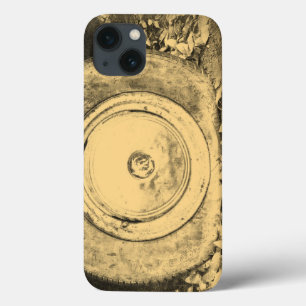 Old Wheel Of Classic Car iPhone 13 Case