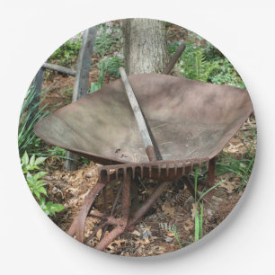 Old Wheelbarrow Flower Garden Themed Party   Paper Plate