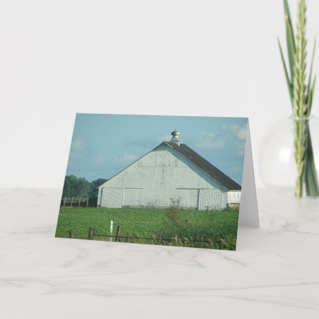 Old White Barn Card (Front)
