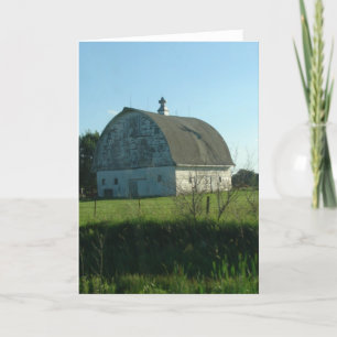 Old White Barn Card
