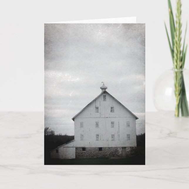 Old White Barn Card (Front)