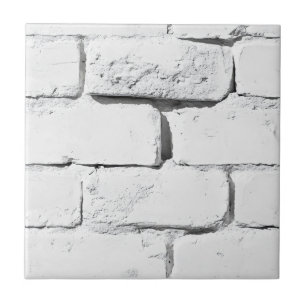 Old White Brick Pattern Tile
