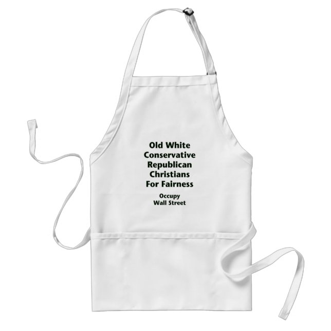 Old White Conservative Republicans For Fairness Standard Apron (Front)