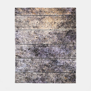 Old white wooden texture background. Colour stain Fleece Blanket