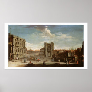 Old Whitehall and the Privy Garden Poster