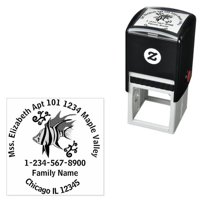 Old Wife Business Contact Information  Self-inking Stamp (In Situ)