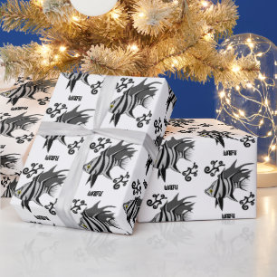 Old Wife Giving You the Eye Wrapping Paper