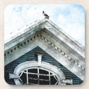 Old Window and a Pigeon Coaster