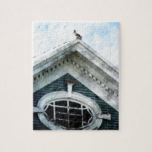 Old Window and a Pigeon Jigsaw Puzzle