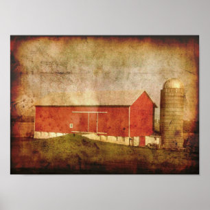Old Wisconsin Barn-poster Poster