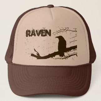 Old Wise Raven on the Tree  Trucker Hat