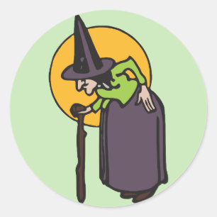 Old witch stickers