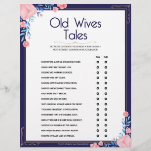Old Wives Tales [Floral Frame] Custom Letterhead