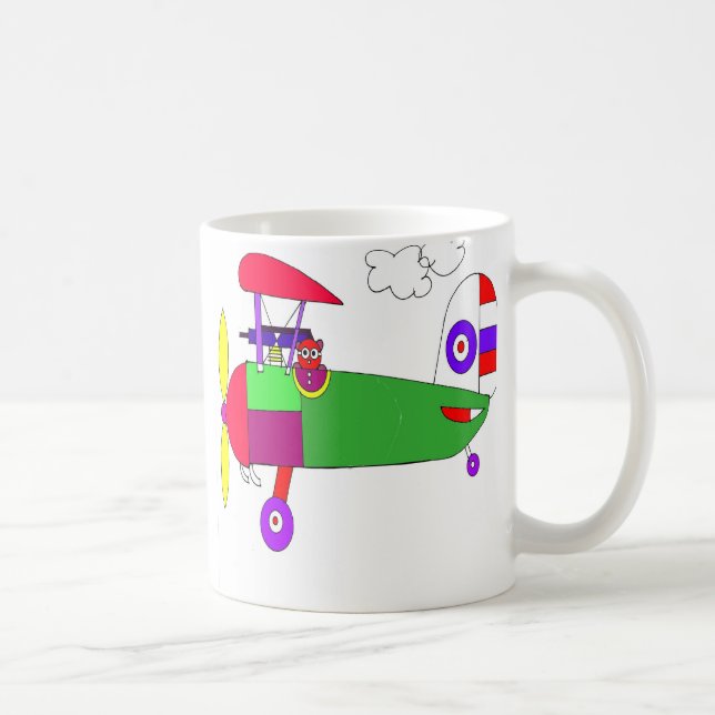 old wold war 1 aeroplane coffee mug (Right)