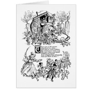 Old Woman in a Shoe Nursery Rhyme